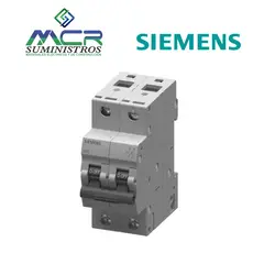 SIEMENS - INTERRUPTOR TERMOMAGNETICO 2 POLO 40 AMPERIOS 240VAC