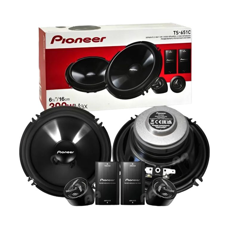 SET DE PARLANTES COMPONENTES PIONEER TS-651C - 390 watts