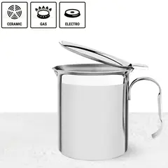 TRAMONTINA - Cafetera y lechera de acero inoxidable De 2lt