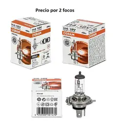 OSRAM - Foco H4 2 Unidades Halógeno 12V 60/55W P43t