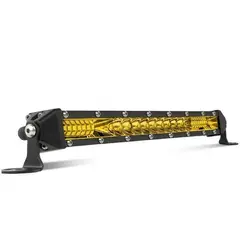 GENERICO - Barra Slim Led Ámbar 30 Leds 90w Premium