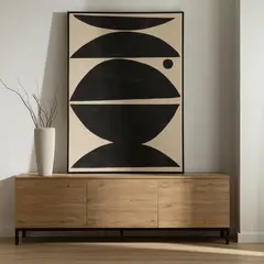 VENTITAS HOME - Mesa de TV Industrial Charlotte 65” Macadamia