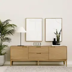 VENTITAS HOME - Mesa de TV Clémentine 60” Color Rovere