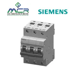 SIEMENS - INTERRUPTOR TERMOMAGNETICO 3 POLO 16 AMPERIOS 240VAC