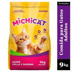 GENERICO - Comida para Gatos Adultos Michicat Pollo Sardina 9 kg