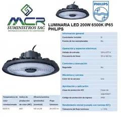 PHILIPS - LAMPARA LED 200W 6500K IP65 28000LM