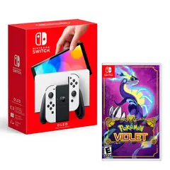 Nintendo - Consola Nintendo Switch Oled Blanco + Pokemon Violet