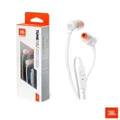 JBL - Audifono Tune 110 Microfono Conector 3.5mm Blanco