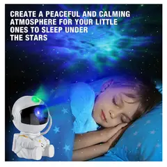 GENERICO - Mini Astronauta Lampara Proyector Galaxia con Control Remoto