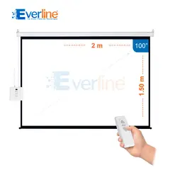 OEM - ECRAN ELECTRICO 2.00 X 1.50 m (Antireflex) motor de CALIDAD