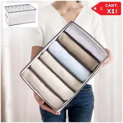 INSPIRA MARKET - Organizador multiusos de pantalones toallas ropa 6 Compartimentos