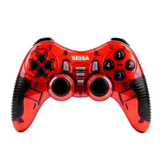 SEISA - Mando Gamepad Sj913 Inalámbrico Pc Ps2 Ps3 Android Smart Tv.