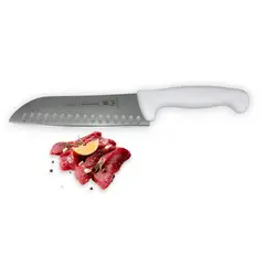 TRAMONTINA - Cuchillo Santoku Para Picar Profesional 7 Mango Blanco