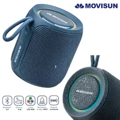 MOVISUN - Parlante Acuático Bluetooth IPX7 16W TWS luz Led power smart