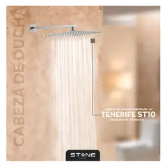STONE - CABEZA DE DUCHA ESPAÑOLA 10" C/ BRAZO TENERIFE ST10 CROMADO