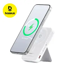 BASEUS - Power Bank Inalámbrico Magnético Magpro 5000mah PD20W - Blanco