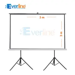 OEM - ECRAN CON DOBLE TRIPODE 3.00 X 3.00m (Antireflex)