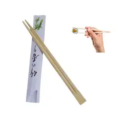 GENERICO - Palillos Japones Bambu Descartable Letras 1par