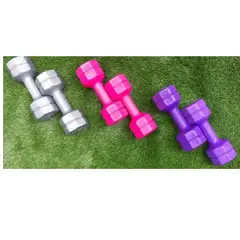 GENERICO - Mancuernas 5 Kg Pesa Hexagonal Mancuerna PVC Pesas