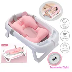 IDEAL - Bañera Para Bebé Portátil Spa Rosado