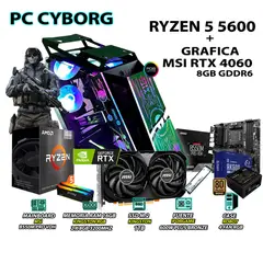 AMD - Computadora PC RYZEN 5 5600 RAM 16GB SSD 1TB GRAFICA MSI RTX 5060 8GB
