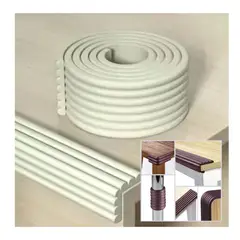 GENERICO - Protector de Bordes Rollo x 2 Mts Pack 6 Unds Blanco