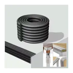 GENERICO - Protector de Bordes Rollo x 2 Mts Pack 2 Unds Negro
