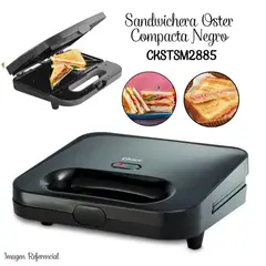 OSTER - Sandwichera Maker Compacta - Negro