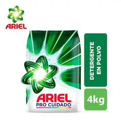 ARIEL - Detergente en polvo 4 kilos Pro Cuidado