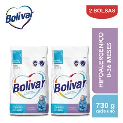 BOLIVAR - Detergente en polvo 730gr Baby & Kids Pack 2 bolsas