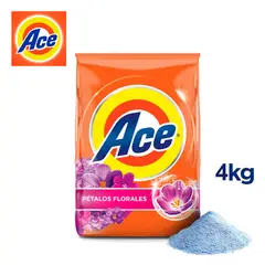 ACE - Detergente en polvo 4 kilos pétalos florales