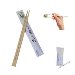 GENERICO - Palillos Japones Bambu Descartable Pack Letras 50par