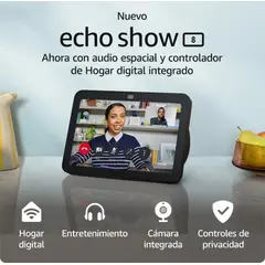 AMAZON - Alexa Echo Show 8 3ra Generacion Pantalla 8 Hd