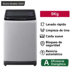 LG - Lavadora Carga Superior 9 KG Smart Inverter WT9GL