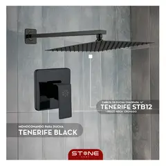 STONE - COMBO DUCHA TENERIFE STB12 + MEZCLADORA BLACK