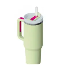 IMPORTADO MC - Termo-Taza con Asa Color Verde Claro 1.2 lt Acero Inoxidable