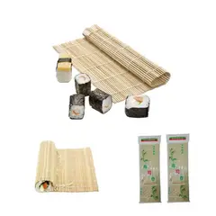 GENERICO - Pack Esterillas De Bambu Delgado 2pza Bamboo Sushi Mat
