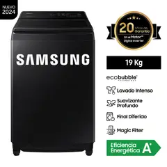 SAMSUNG - Lavadora EcoBubble 19KG Negra WA19CG6441BVPE