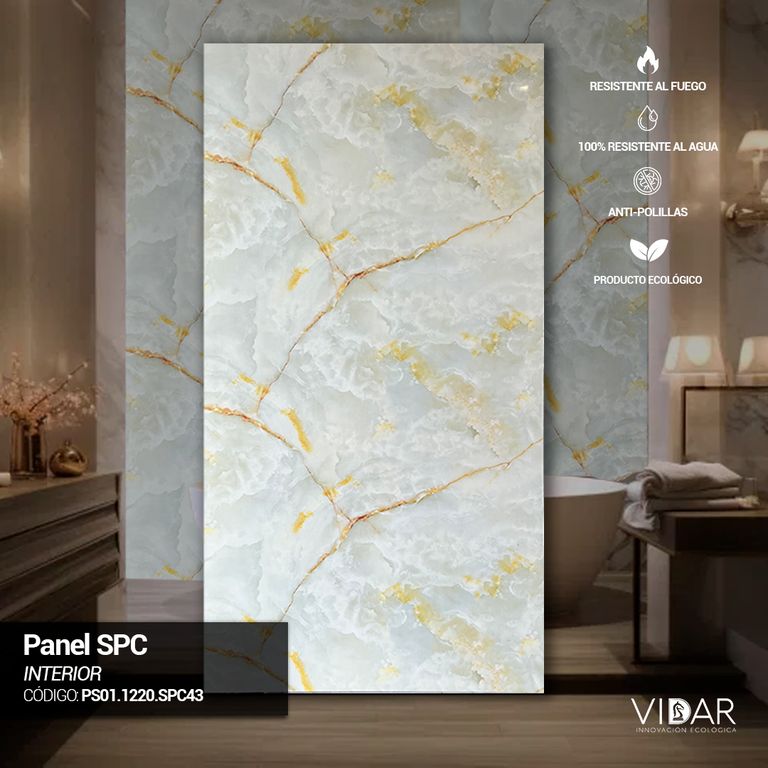 PANEL MARMOL SPC JADE - VENTA POR UNIDAD