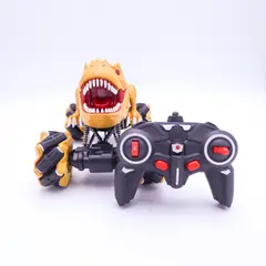 IMPORTADO MC - Juguete Carro control remoto Dinosaurio 4x4 Amarillo