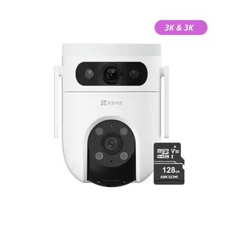 EZVIZ - Cámara de seguridad para exteriores H9C Dual 3K + SD 128 gb -