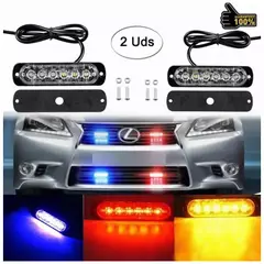 BELCHERCC5 - Barra De Luz 6 Led Estroboscópica De Autos 12v