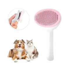 GENERICO - Cepillo para Mascotas con Botón Expulsador de Pelos