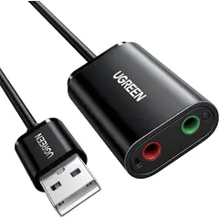 UGREEN - Adaptador de audio USB 2.0 a Jack 3.5mm