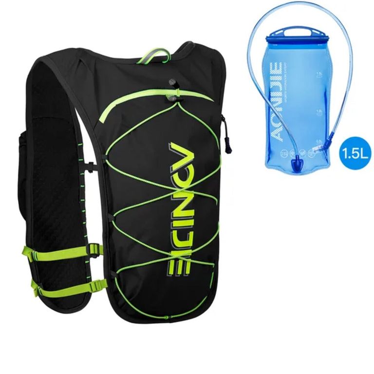 Chaleco de hidratación Aonijie Trail Running Maratón Negro