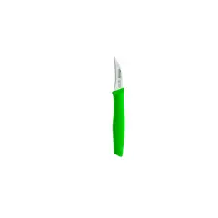 DUSSEL - Pack tabla cortar 25x35x1 cm blanco con cuchillo pelador 6 cm verde