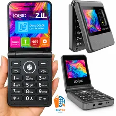LOGIC - Celular Plegable 4g Logic Z1L Doble Pantalla