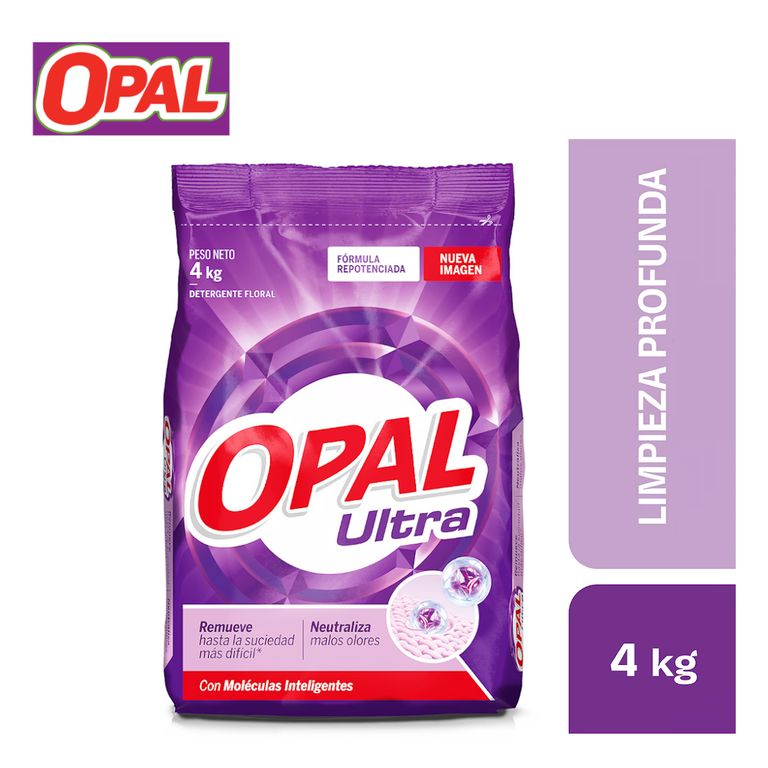 Detergente en polvo 4 kilos OPAL Ultra