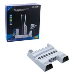 DOBE - Cooler Multifuncional de ps5 Slim con base de carga.