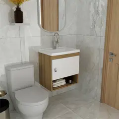 2020 HOME PERU - Mueble de baño con lavamanos Linz - Almendra Blanco